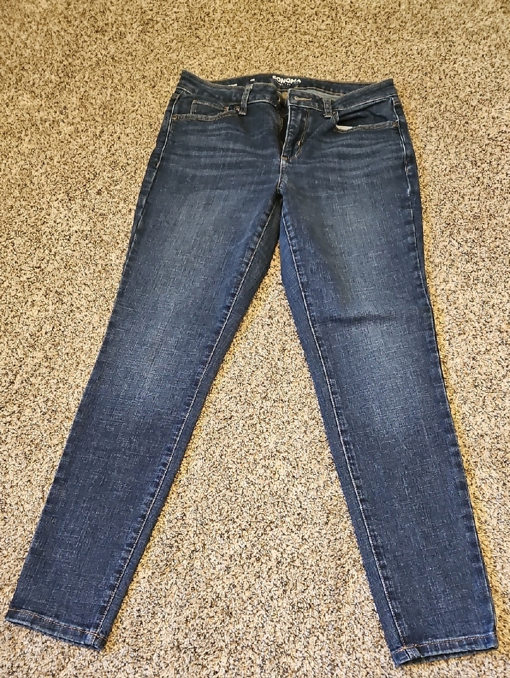 Sonoma Dark Blue Womens Skinny Jeans